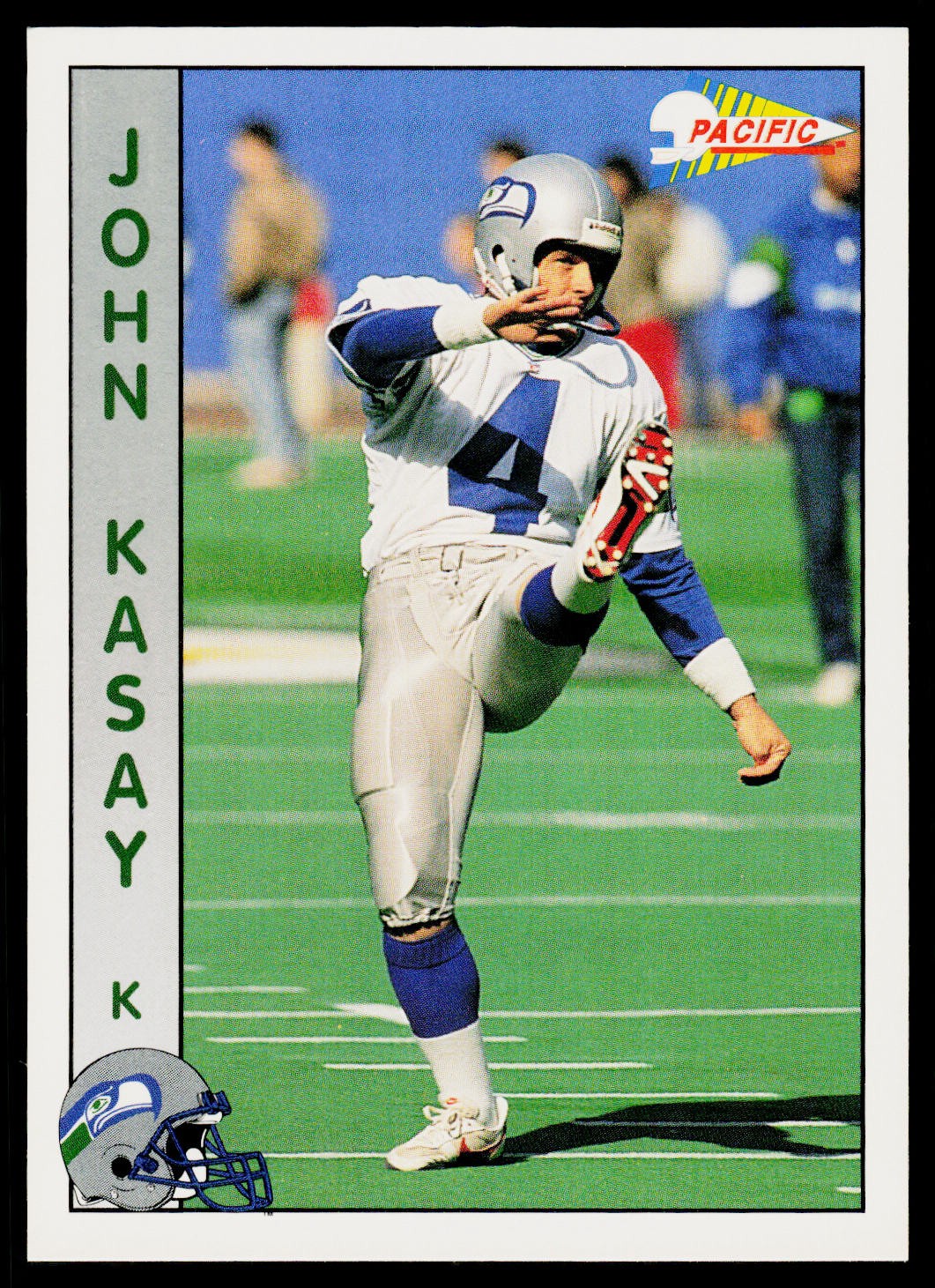John Kasay, 1992 Pacific, #293, Seattle Seahawks,