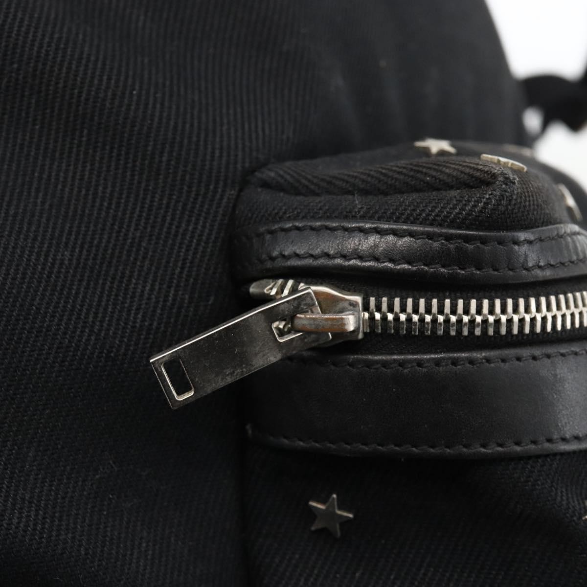 SAINT LAURENT Backpack Canvas Black Silver Auth bs34220 — image 20