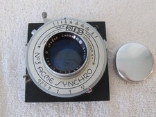 KODAK COMMERCIAL EKTAR LENS 8 1/2" F6.3  Ilex  3 ACME SHUTTER  Board Caps