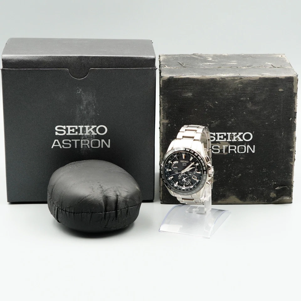 *COMO NUEVO en Caja* Reloj Hombre SEIKO ASTRON SBXB045 8X53-0AB0 Solar Negro Redondo 45mm Foto 4 de 4