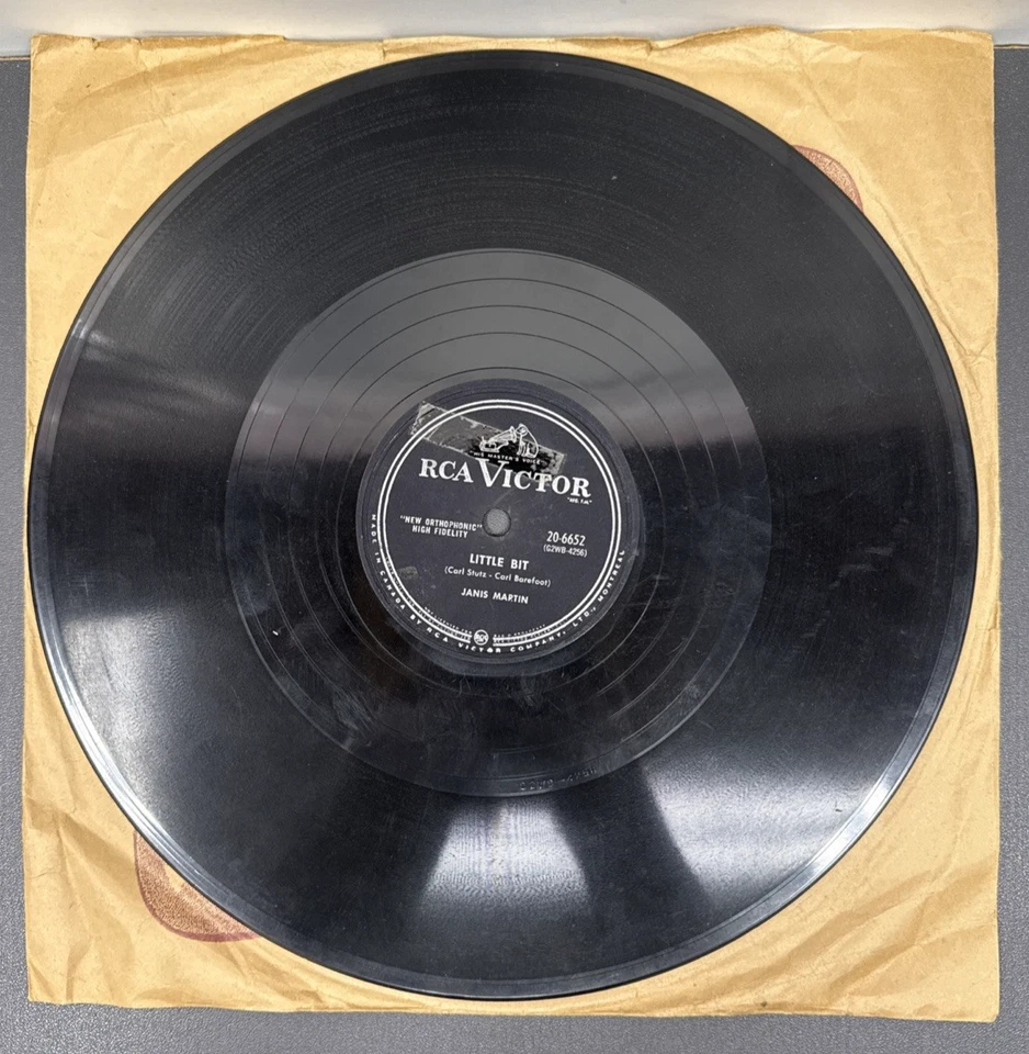 Janis Martin ‎– My Boy Elvis / Little Bit RCA Victor ‎– 20-6652 Shellac, 10" - Image 2 of 2