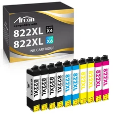 822XL T822XL Ink Cartridge For Epson WorkForce Pro WF-4833 WF-4834 WF-4820 Lot