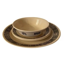 VTG Corelle Retired Tribal Spirit Set 1 Dinner Plate 2 Salad Plate 1 Cereal Bowl