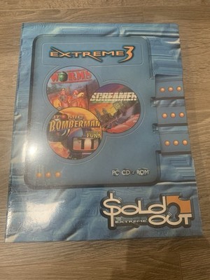 PC Sold Out Extreme 3 Worms Screamer Atomic Bomberman SEALED RARE