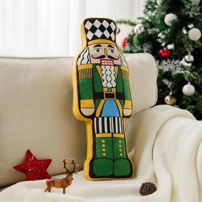 Ashler Nutcracker Christmas Throw Pillow, 23.5'' x 8.5'', Light Green 
