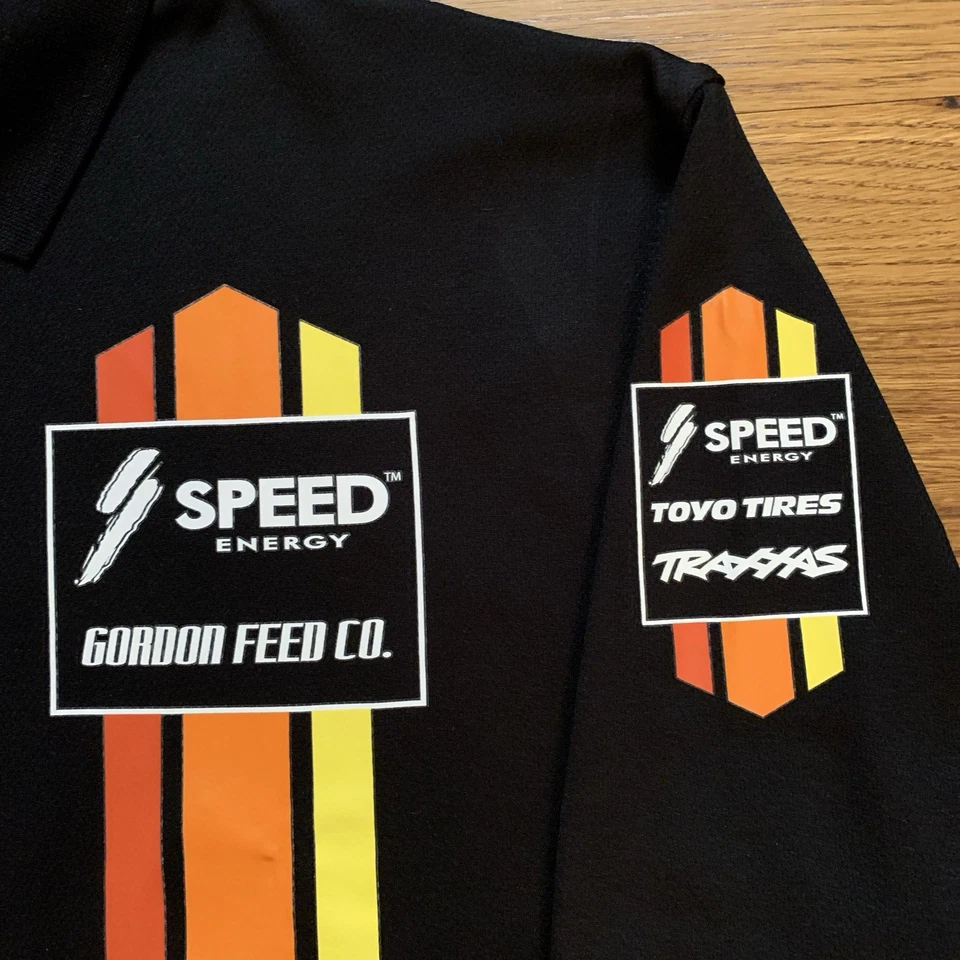 Robby Gordon 越野员工发行 Speed Energy Pit Crew 球衣赛车衬衫 L — 第 4/4 张图片