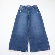 Gap for Kids Jeans Boys 14 Plus Baggy Wide Leg Blue Medium Wash Y2K Grunge Denim