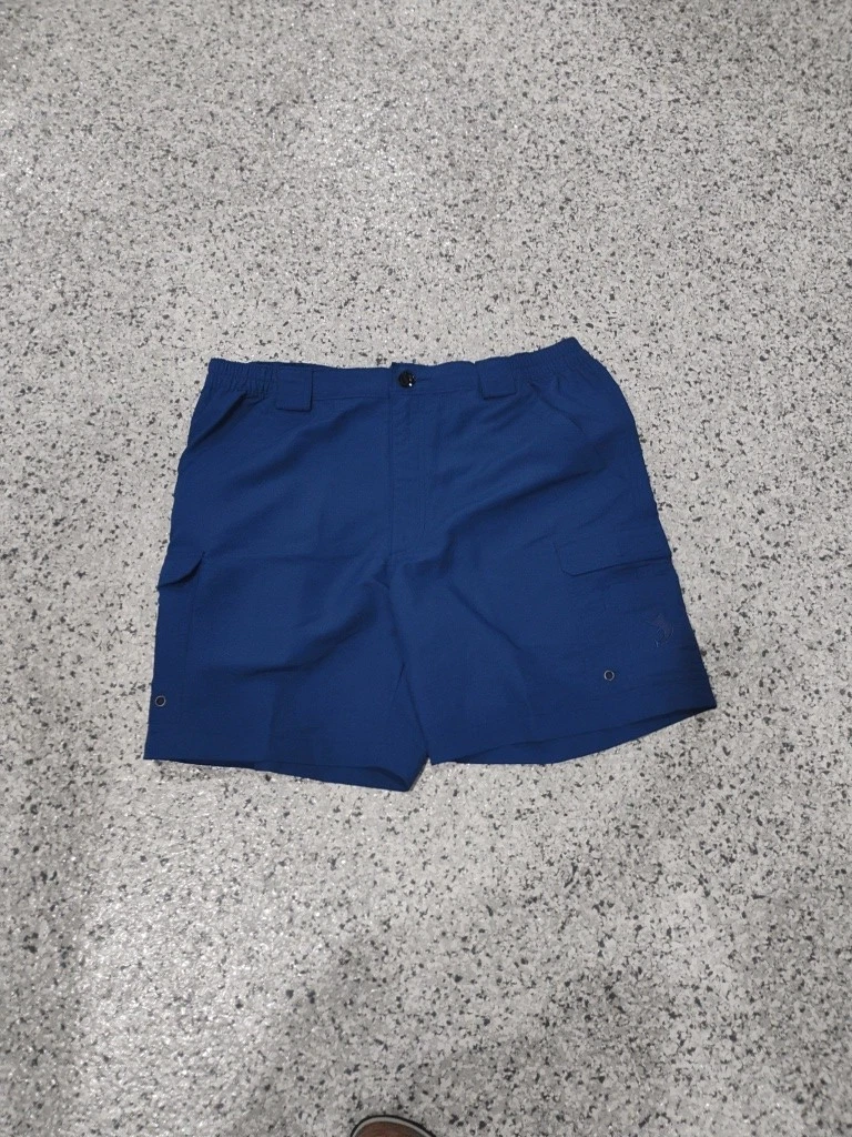 Reel Legends performance Outfitters Men’s Two Sz. L Blue Fishing shorts K72
Opens in a new window or