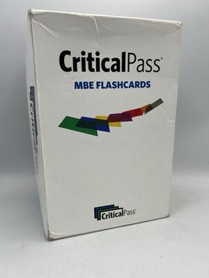2021 Critical Pass Bar MBE Flashcards - Multistate Bar Exam Review