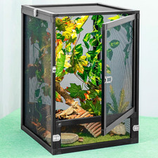 13 Gal Detachable and Foldable Reptile Butterfly Cage Terrarium, 360  Observatio