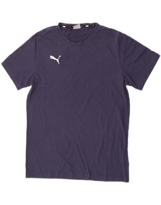 Puma Herren T-Shirt Oberteil Large dunkelblau Baumwolle BZ08