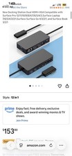 Docking Station Dual HDMI VGA Compatible with Surface Pro