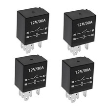 4 PCS 5 Pin Car Starter Relay, 12V 30A Multi-Purpose Auto 4PCS, 5Pin, 12V