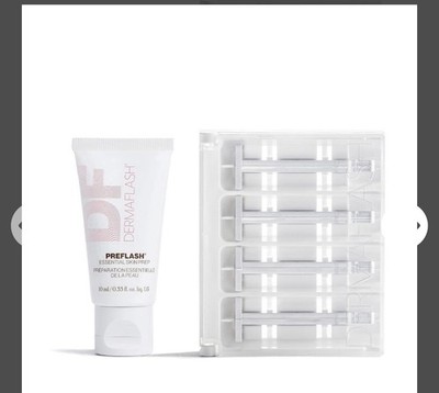 DERMAFLASH Essentials Skin Prep 4 Week Sonic Dermaplaning Refill Kit
