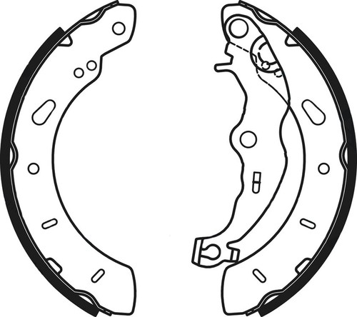 Fits Ford Focus 2010- B-Max 2012- Abtex Rear Brake Shoes Set BV612200AC - 第 2/6 張圖片