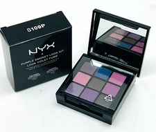 NYX Purple Smokey Look Kit MINI SIZE 9 Eyeshadows + 2 Lip gloss NIB SALE