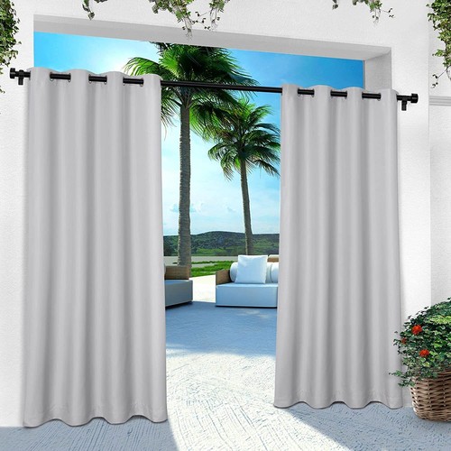 1/2er Set Outdoor Vorhang Blickdicht Vorhänge Garten UV Schutz Gardinen Panel - Bild 71 von 90
