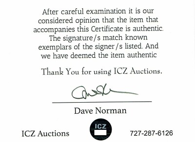 Thomas Edison Signed Display ICZ Dave Norman Autograph COA | eBay
