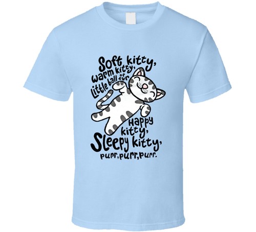 Soft Kitty Tee Warm Kitty Happy Sleep 