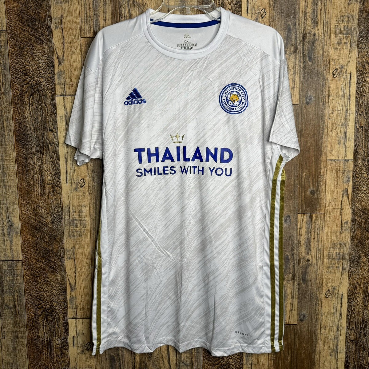 Leicester City 2020-21 Away Soccer Jersey Adidas Men's Sz XL