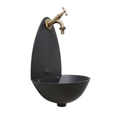Fontaine Murale Palma Couleur Fonte Robinet En Laiton Pour Maison Jardin