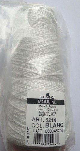 B5200, 3865, ECRU & BLANC DMC STRANDED EMBROIDERY COTTON BY THE CONE : OPTIONS - Picture 10 of 11
