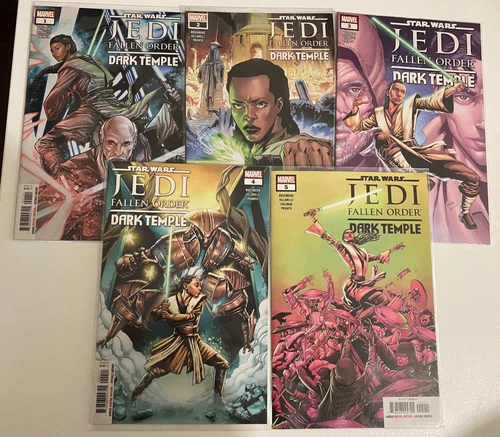 Star Wars Marvel Comics Jedi Fallen Order Dark Temple 1-5  Lovely Copies