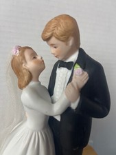 Lefton 05696 BRIDE GROOM Porcelain Figurine NO BOX 7"