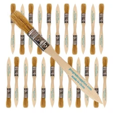 24 Pk- 1/2 inch Chip Paint Brushes for Paint, Stains,Varnishes,Glues,Gesso