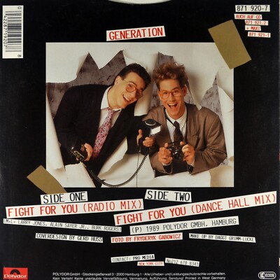7'' GENERATION Fight For You 4 U (Radio Mix) LARS JANZIK POLYDOR 1989 NEUWERTIG!
