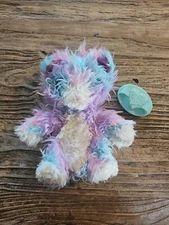 Moose SCRUFF-a-LUVS Cat Plush BLUE & PURPLE 25cm approx WITH BRUSH
