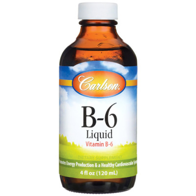Carlson B-6 Liquid - Berry Lemonade 4 fl oz Liquid.