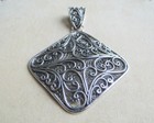 Vintage 925 Sterling Silver Filigree Pendant 11.7 Grams — photo 2