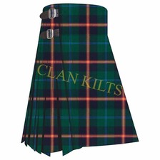 Scottish Traditional Clan Young Modern Handmade 8-yard Tartan Kilt For Men