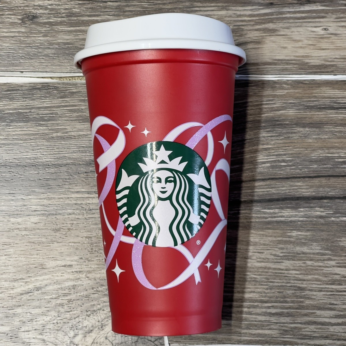 Starbucks 50 Yrs Celebration 2021 Reusable 16oz Red Holiday Coffee Plastic  Cup
