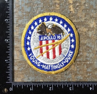 Vintage APOLLO 16 Space Shuttle Mission NASA Embroidered Sew-On Patch ...