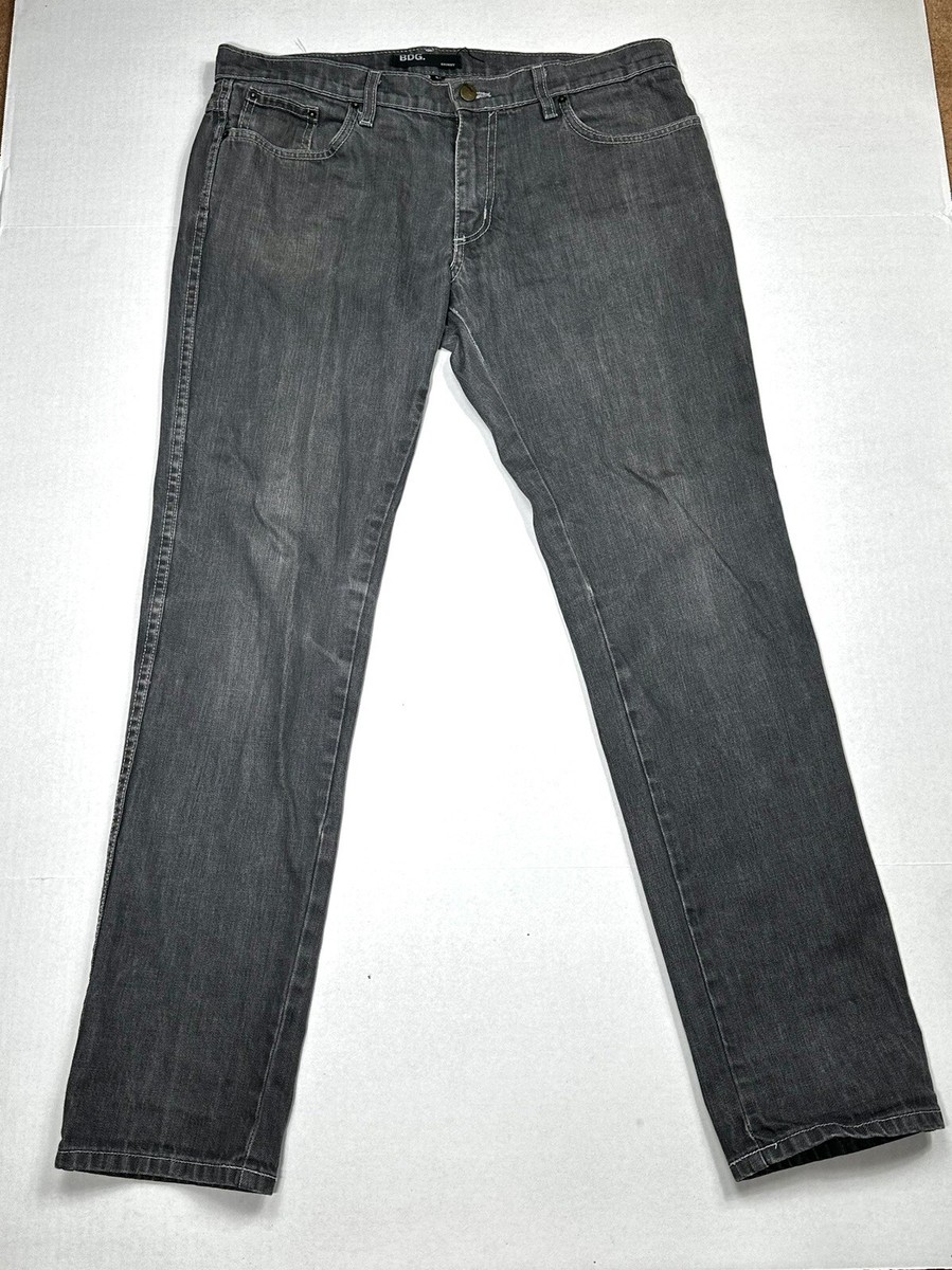 BDG Urban Outfitters Skinny Jeans Men’s 34 x 32 Dark Grey