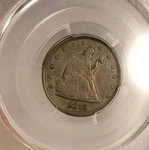 1875-S 20 Cent Piece - PCGS VF30 - Nice Original Rare Twenty Cent - Image 2 of 4