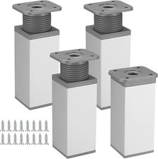 Image of Adjustable Cabinet Legs 4 Pcs, Height 0-20mm, Aluminum Alloy Furniture Feet