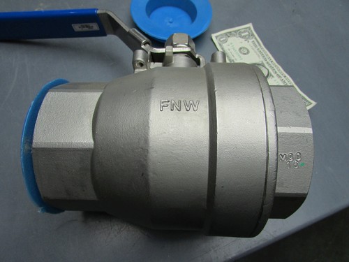 New FNW 3" NPT Full Port Stainless Ball Valves, 1000 PSI CWP/WOG 150 WSP FNW220A - Picture 2 of 18