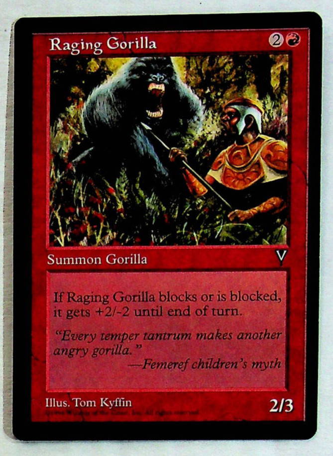 Raging Gorilla - Visions Edition - 1997 - Magic The Gathering