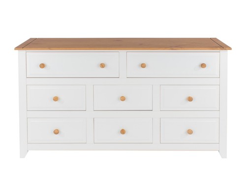 Capri 6+2 Drawer Large Chest of Drawers - Picture 2 of 9