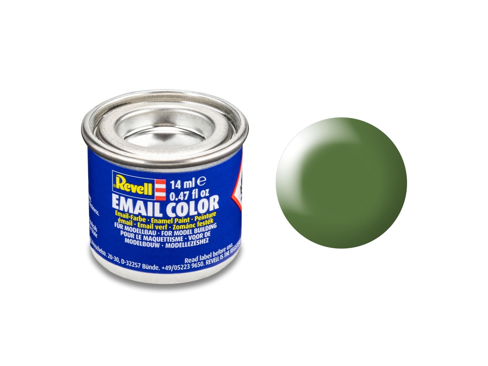 Revell 32360 No.360 Matt Silk Fern Green Enamel Paint 14ml Tin