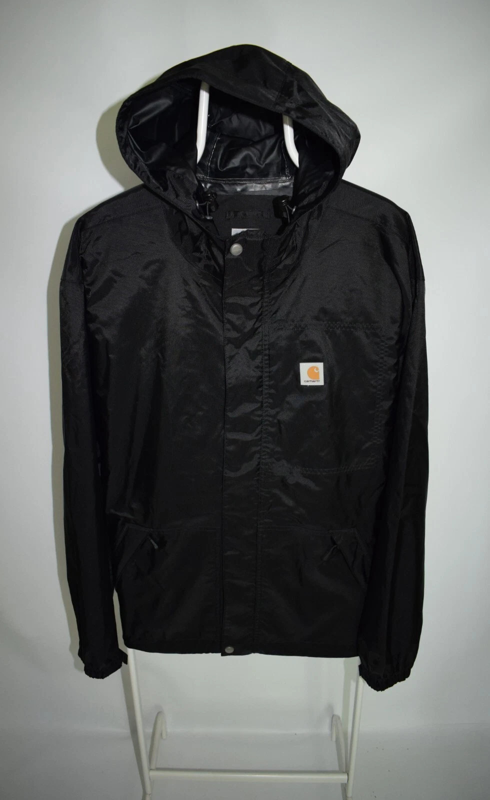Carhartt Storm Defender Vintage Jacket Black Dry Harbor Rain Coat Men's Size 2XL