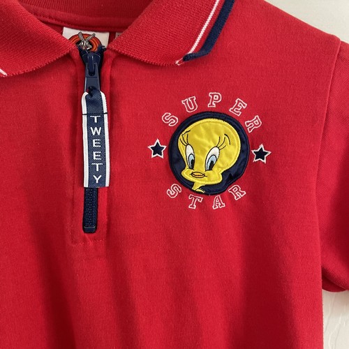 Tweety Bird Polo Shirt Looney Toons 1999 Size 14/16 Excellent Condition - Picture 3 of 6