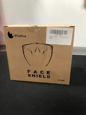 Clear Safety Face Shields with Glasses (Pack of 2) Reusable Goggle Shield Anti-F