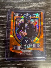 2021 Prizm Draft Picks ZACH WILSON RC Rookie Crusade Orange Ice #168 BYU 7AG