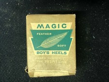 Vintage MAGIC feather Boys Heels Plytex Brown whole Heels size 2