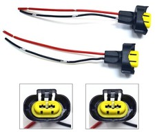 Wire Pigtail Female N H11 Two Harness Fog Light Bulb Lamp Connector Socket Plug