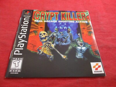 Crypt Killer Playstation 1 PS1 Instruction Manual Booklet ONLY